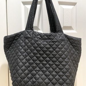 MZ Wallace quilted black large tote